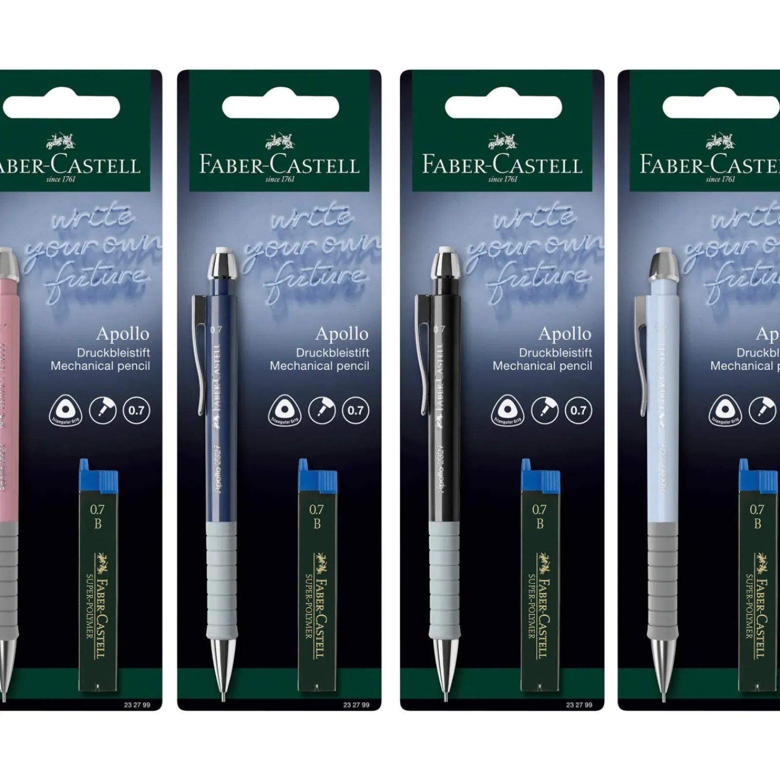 Faber Castell Lápis E Lapiseiras|Escrita > Lapiseira Apollo 0,7Mm Sort Faber Castel