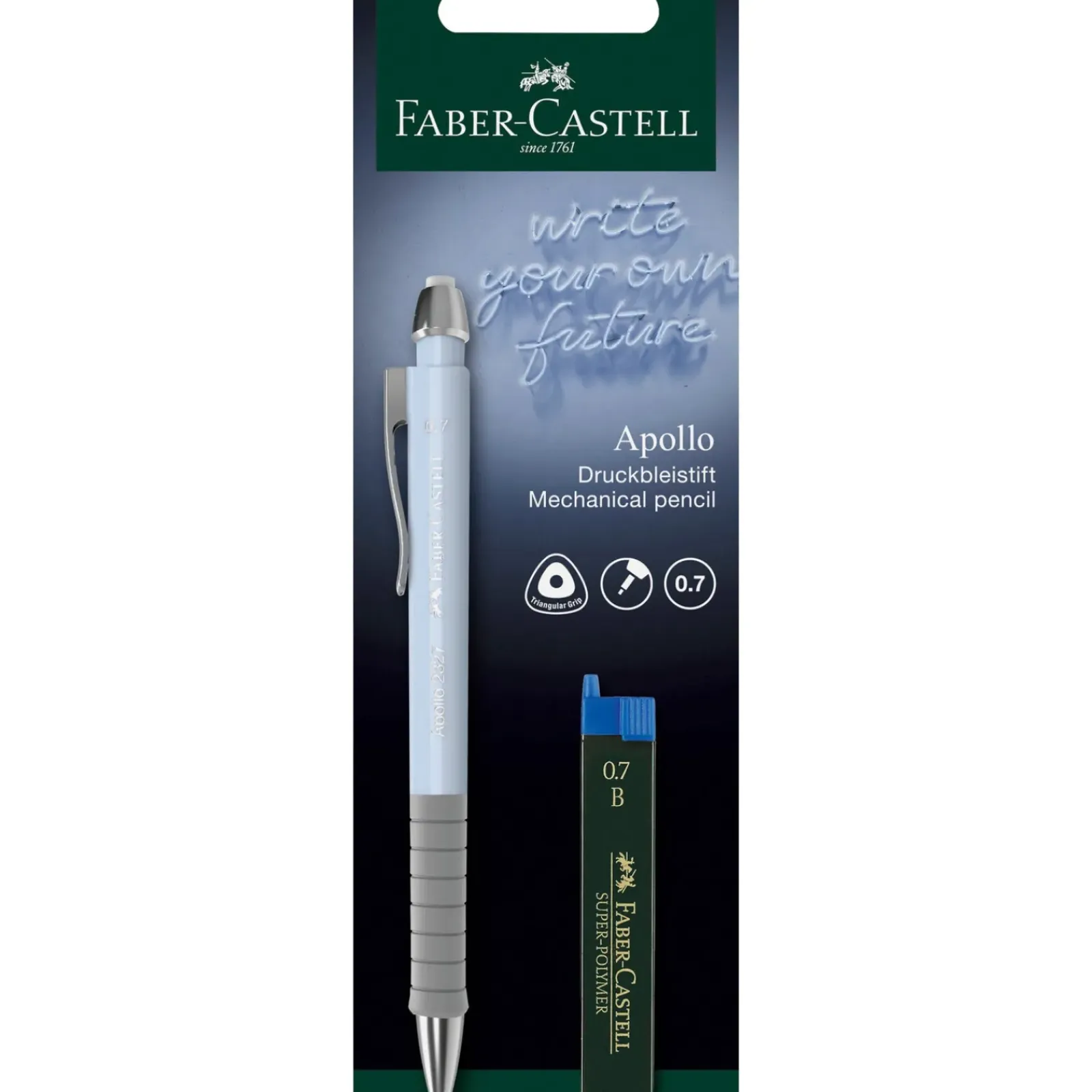 Faber Castell Lápis E Lapiseiras|Escrita > Lapiseira Apollo 0,7Mm Sort Faber Castel
