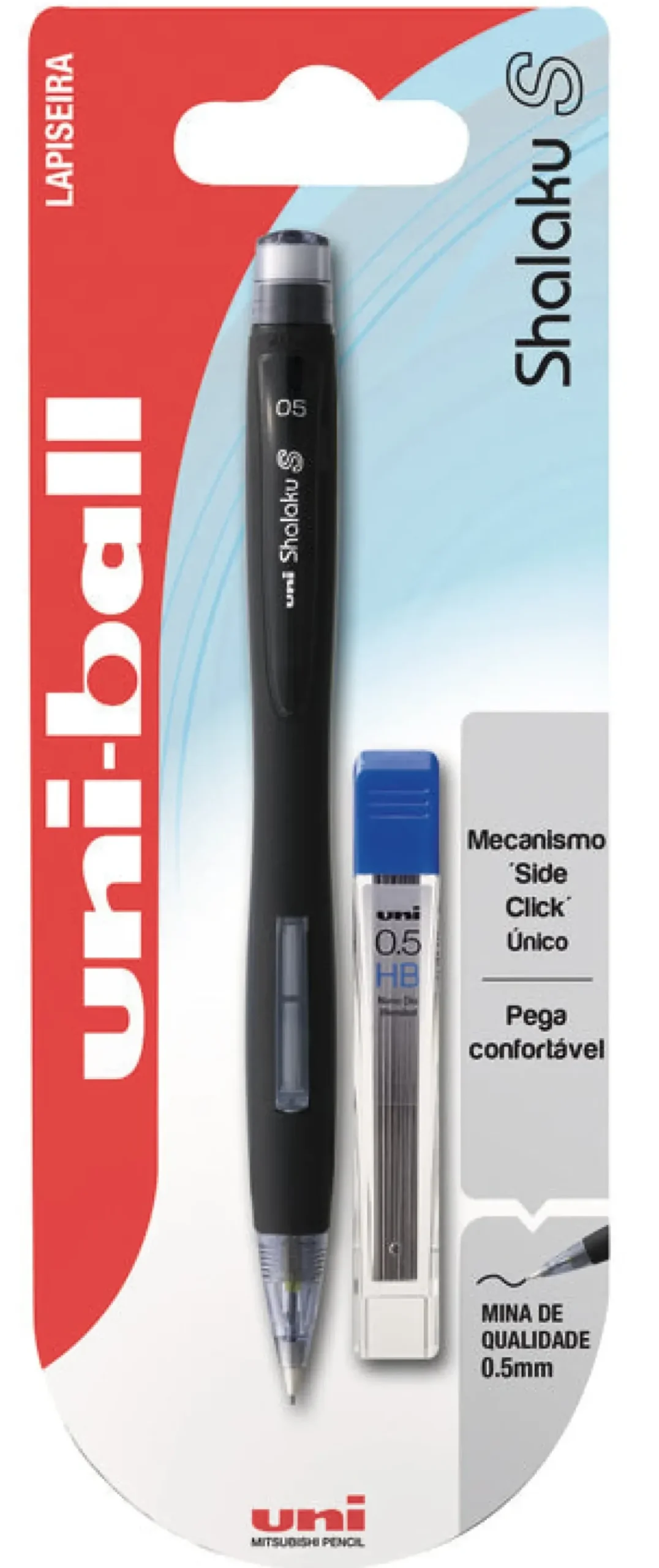 Uni Lápis E Lapiseiras|Escrita > Lapiseira Shalaku 0.5mm com Minas -Ball