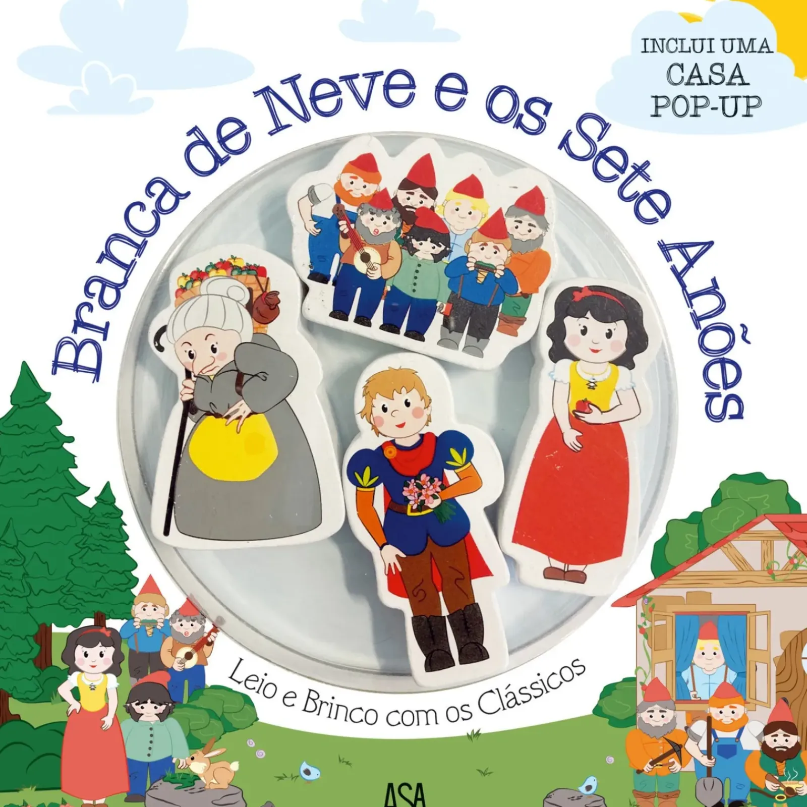 Hot Asa Leio e Brinco com os Clássicos - Branca de Neve e os Sete Anões de Denise Holmberg