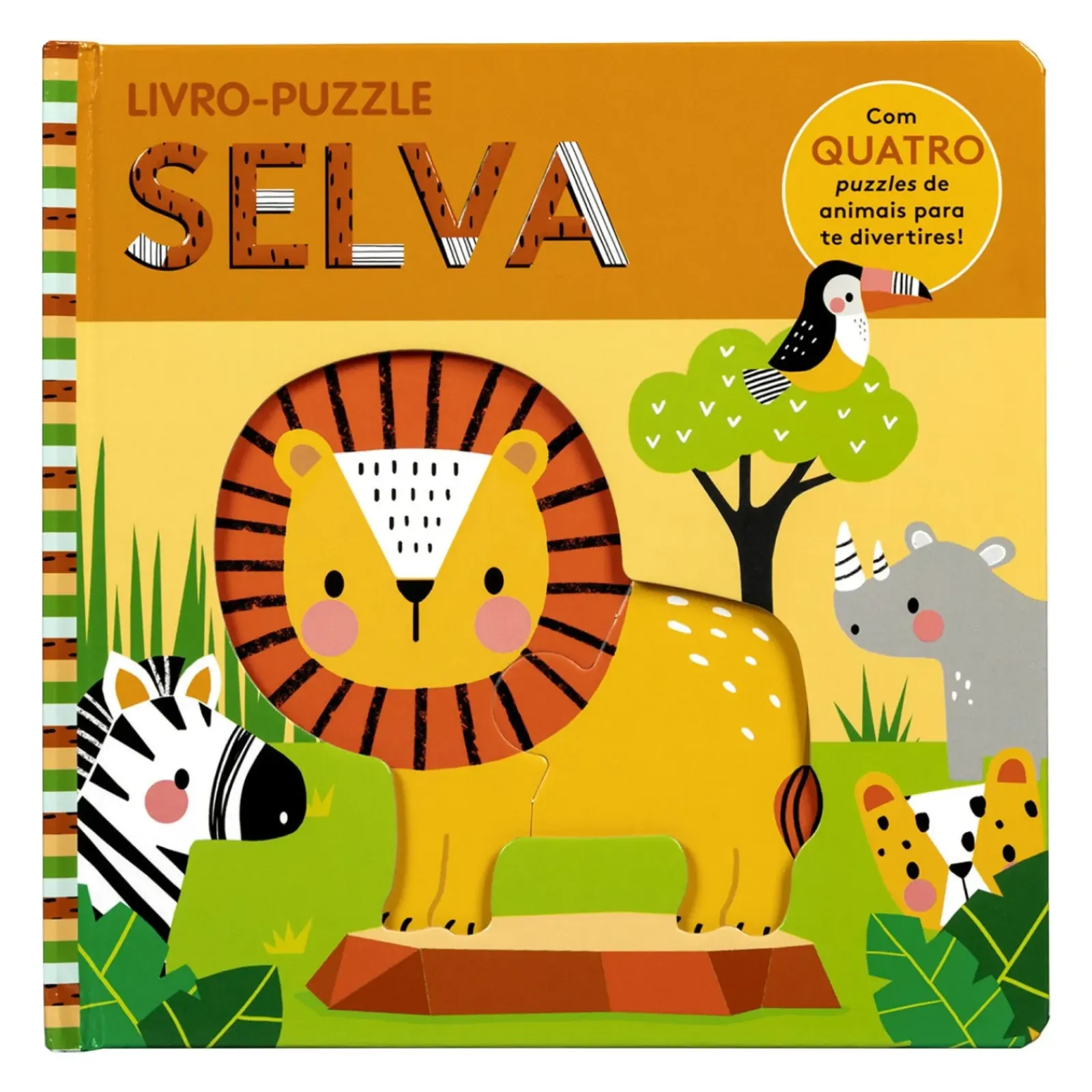 Online Porto Editora Livro-puzzle: Selva