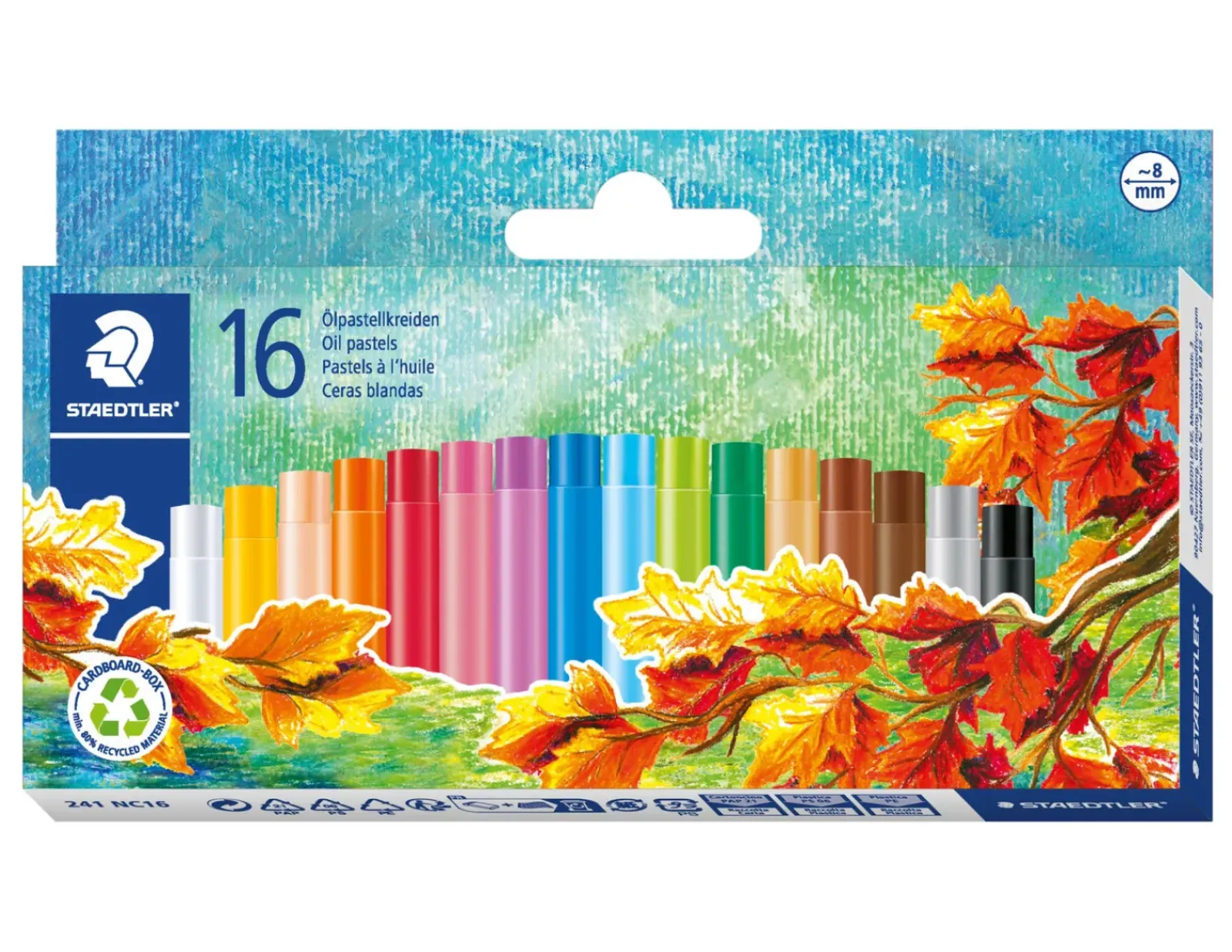 Clearance Staedtler Lápis Cera Oil Pastel 16 unidades Noris