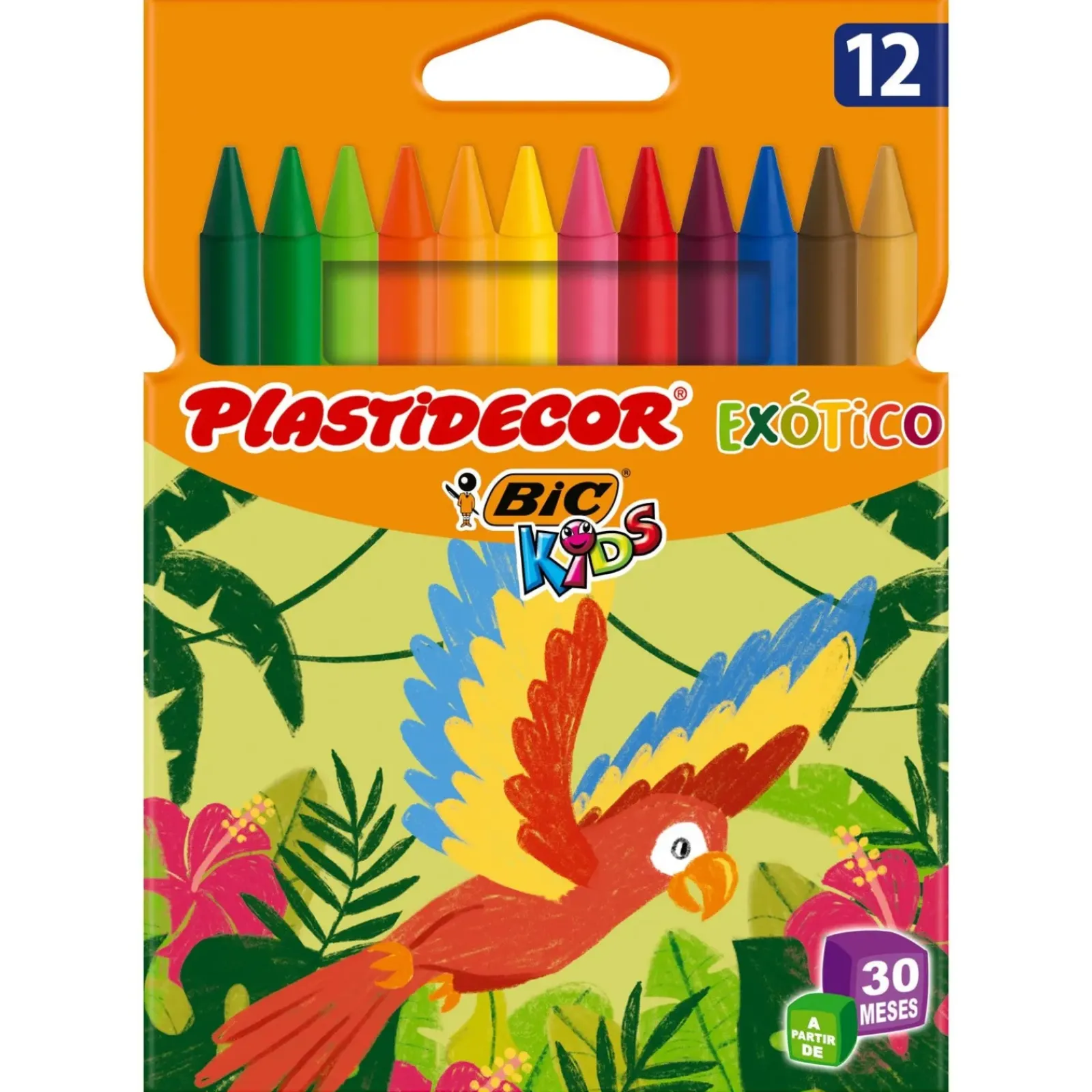 Best Bic Lápis Cera Plastidecor Exótico 12 unidades