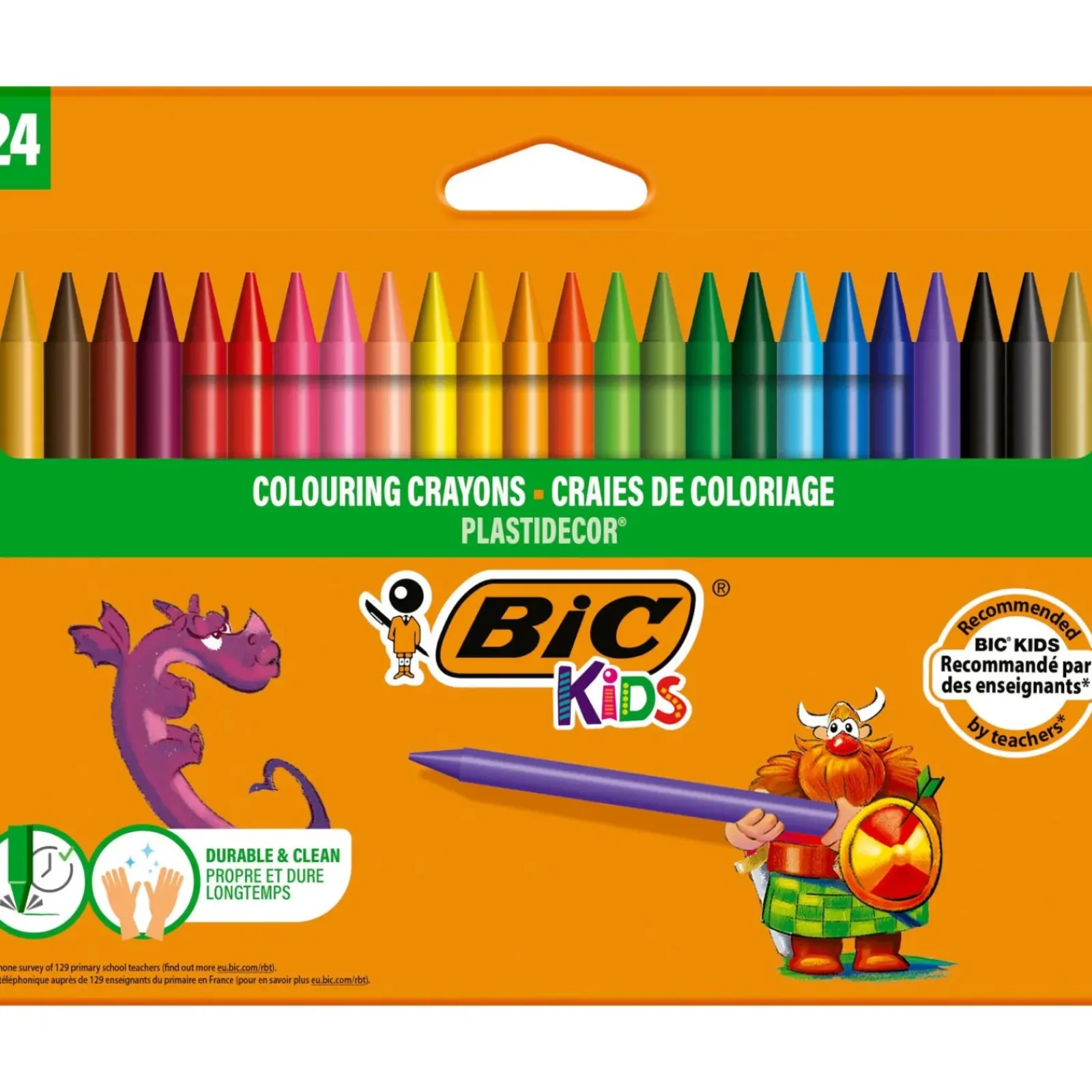 Bic Lápis De Cor E Cera|Lápis Cor E Cera > Lápis Cera Plastidecor 24 unidades