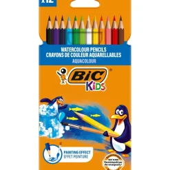 Outlet Bic Lápis Cor Aquacouleur Kids 12Unidades