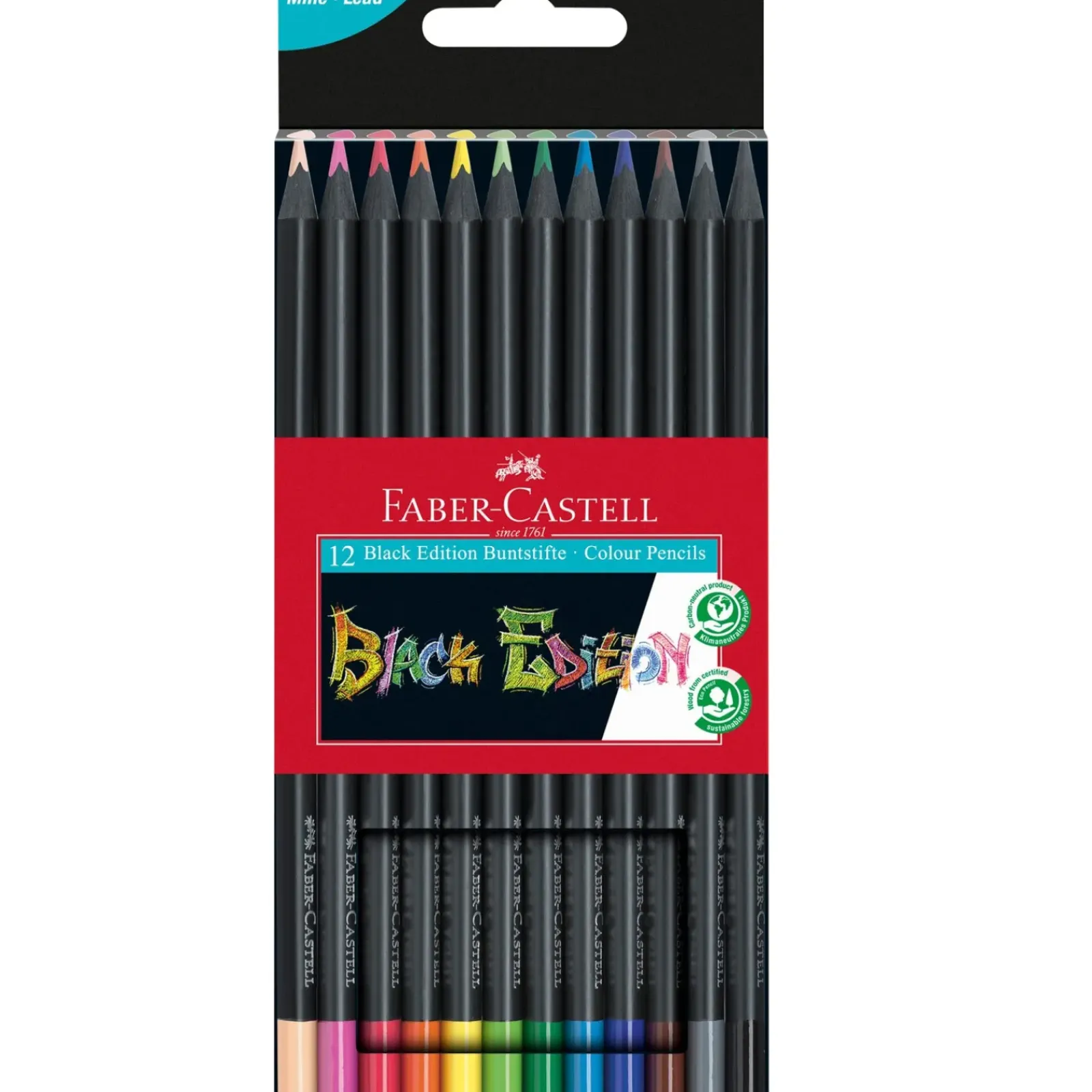 Faber Castell Lápis Cor Black Edition 12 unidades