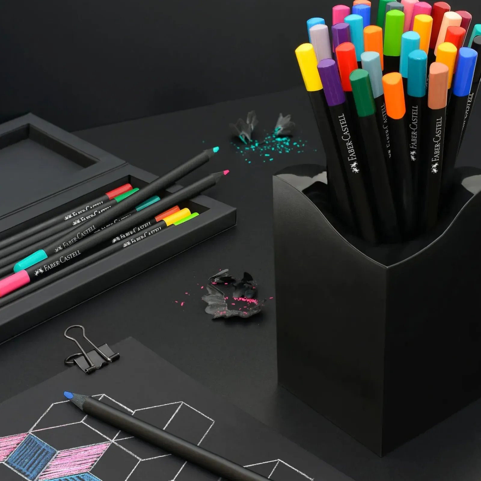 Faber Castell Lápis Cor Black Edition 12 unidades