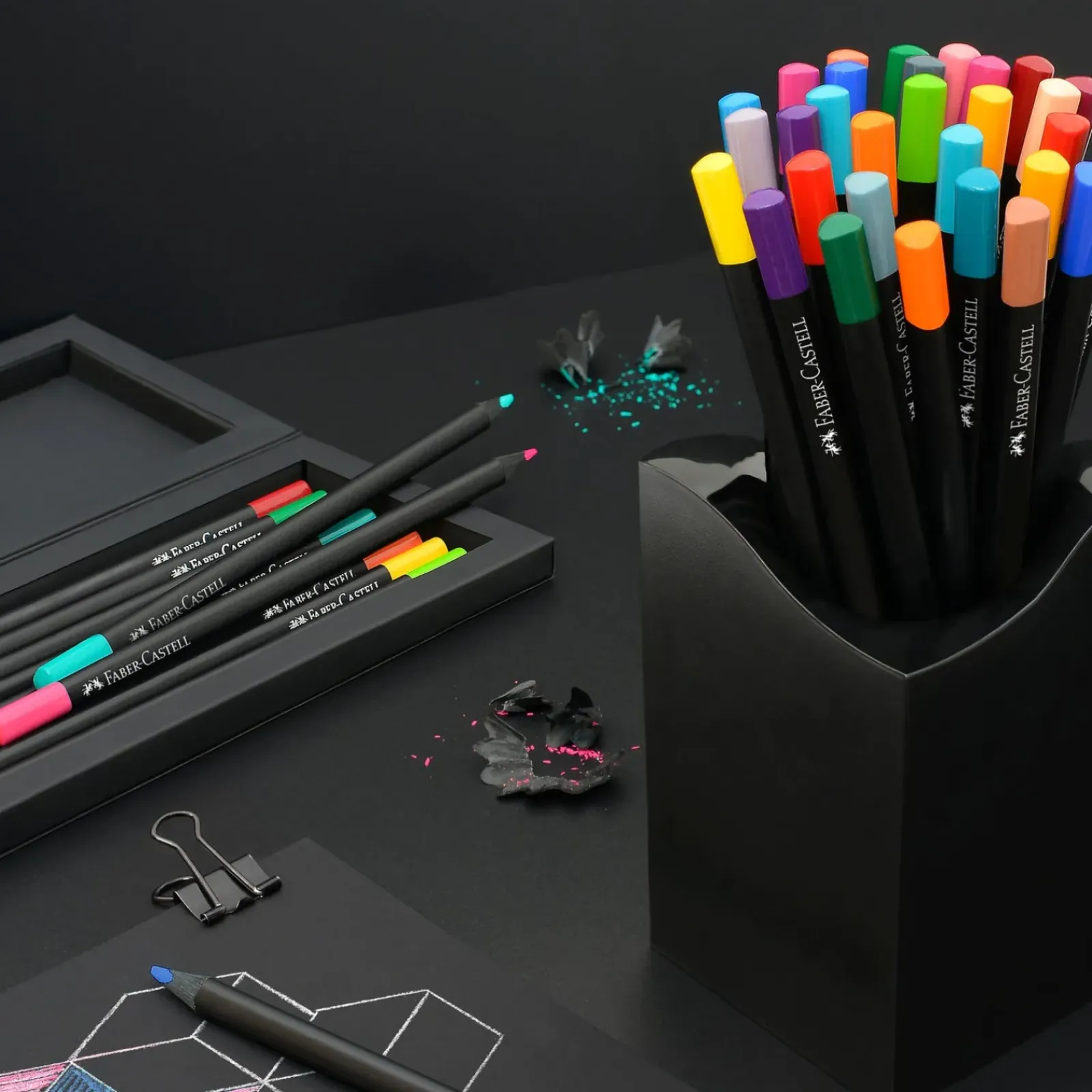 Outlet Faber Castell Lápis Cor Black Edition 24 unidades