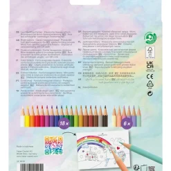 Faber Castell Lápis De Cor E Cera|Lápis Cor E Cera > Lápis Cor Hexagono Unicórnio 18 Unidades + 6 Unidades Oferta
