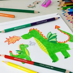 Faber Castell Lápis De Cor E Cera|Lápis Cor E Cera > Lápis Cor 36 unidades + Oferta 3 Lápis Bicolor & Afia