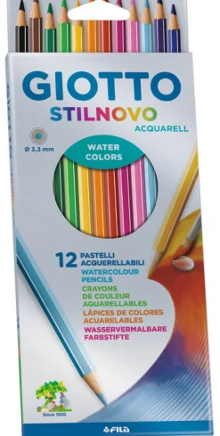 Sale Giotto Lápis de Cor Aguarela Stilnovo 12 Unidades