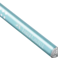 New Faber Castell Lápis Grafite HB Sparkle Azul Turquesa