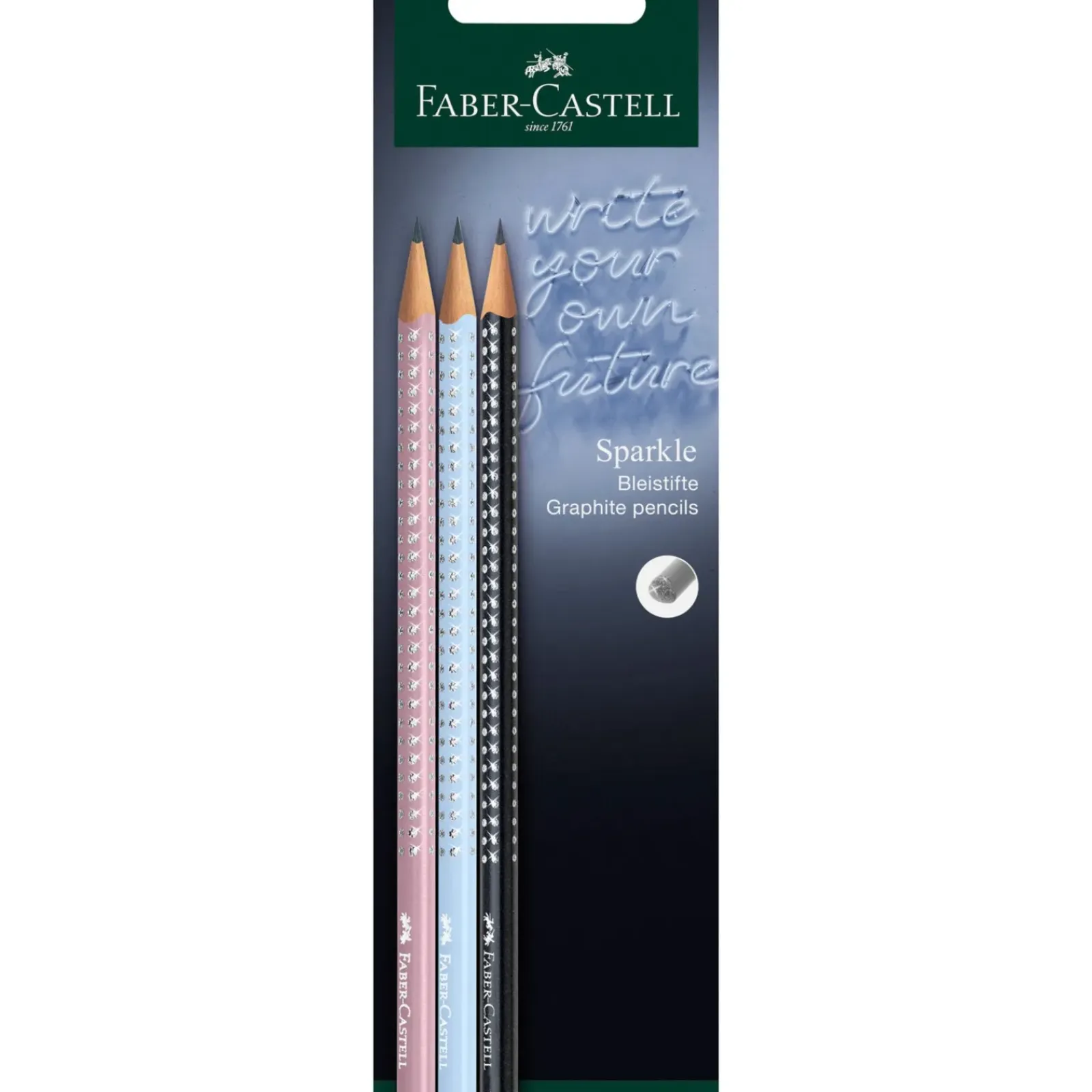 Faber Castell Lápis E Lapiseiras|Escrita > Lápis Grafite Hb Sparkle 3Unidades Faber Castel
