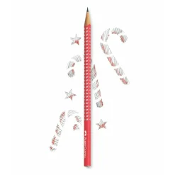 Faber Castell Lápis Grafite HB Sparkle Vermelho Candy Fab