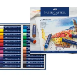 Faber Castell Lápis De Cor E Cera|Lápis Cor E Cera > Lápis Pastel Óleo 24 unidades