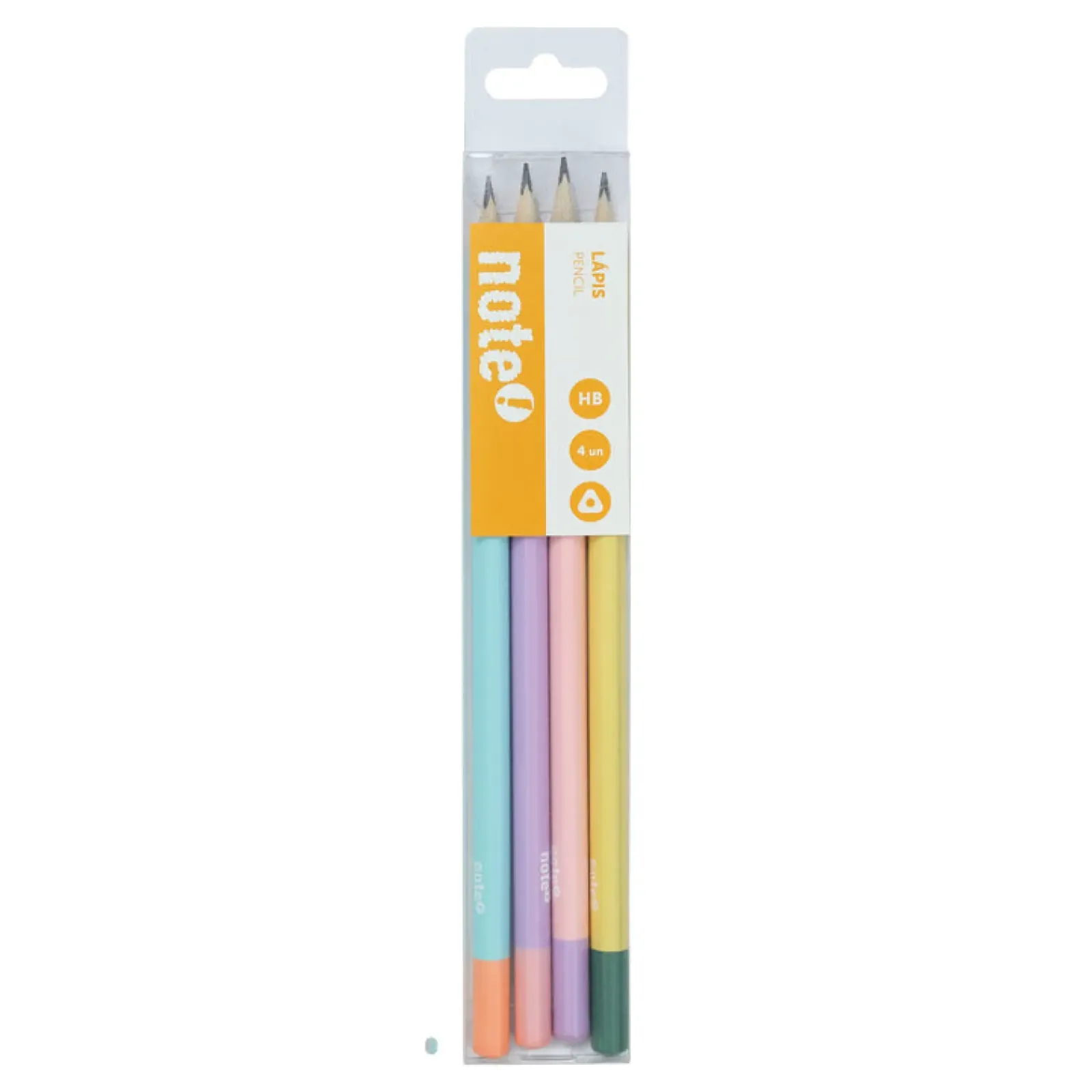 Note! Lápis E Lapiseiras|Escrita > Lápis Triangular Pastel 4 unidades