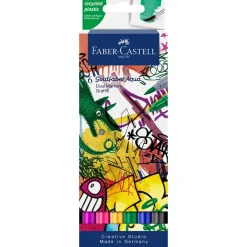 Faber Castell Marcadores Colorir > Marcador Duplo Goldfaber Aqua Graffiti 6 unidades