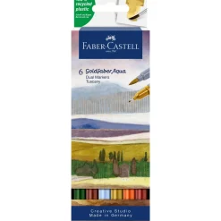Best Faber Castell Marcador Duplo Goldfaber Aqua Tuscany 6 unidades