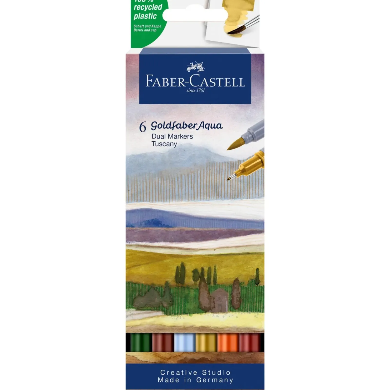 Best Faber Castell Marcador Duplo Goldfaber Aqua Tuscany 6 unidades