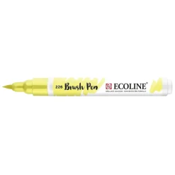Ecoline Marcador Ponta Pincel Amarelo Pastel