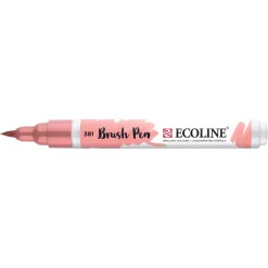 Ecoline Brush Pen > Marcador Ponta Pincel Vermelho Pastel