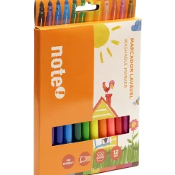 Discount Note! Marcadores Colorir Lavaveis 12 Unidades