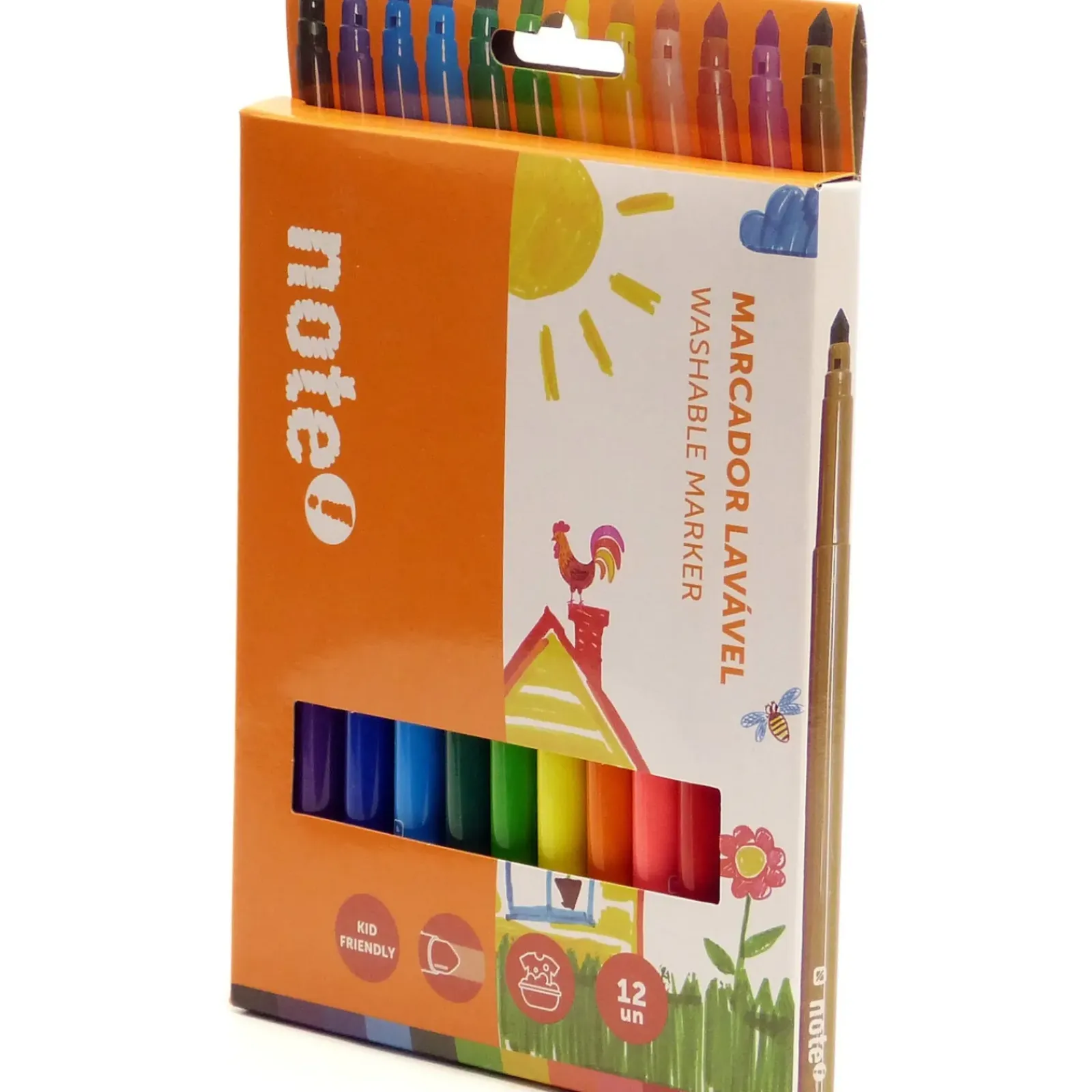 Discount Note! Marcadores Colorir Lavaveis 12 Unidades