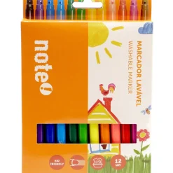 Discount Note! Marcadores Colorir Lavaveis 12 Unidades