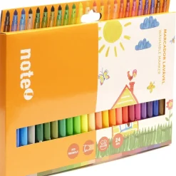 Note! Marcadores Colorir > Marcadores Colorir Lavaveis 24 Unidades