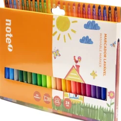 Note! Marcadores Colorir > Marcadores Colorir Lavaveis 24 Unidades