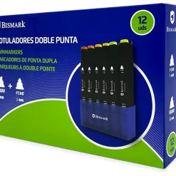 Online Bismark Marcadores Colorir 2 Pontas 12 Unidades