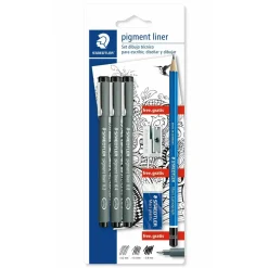 Staedtler Marcadores E Sublinhadores|Escrita > Marcador Escrita Pigment Liner 308 3 unidades Preto