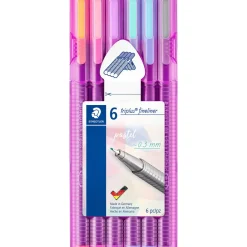Clearance Staedtler Marcador Escrita Triplus Fineline Pastel 6 Unidades
