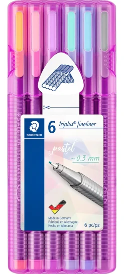 Clearance Staedtler Marcador Escrita Triplus Fineline Pastel 6 Unidades