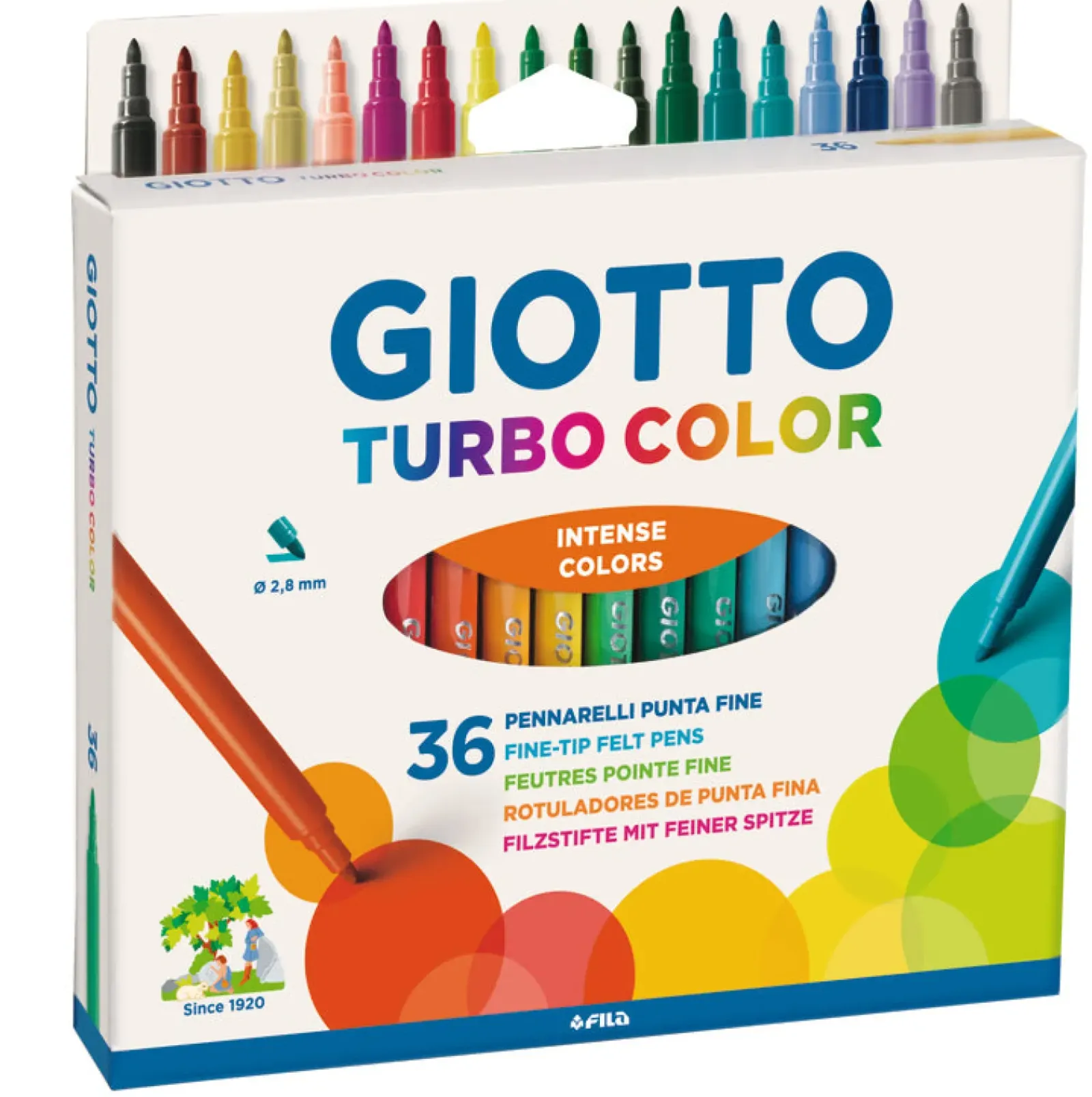 Hot Giotto Marcadores de Colorir Fino 36 Unidades