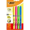Bic Marcadores E Sublinhadores|Escrita > Marcadores Fluorescentes Grip 4 unidades