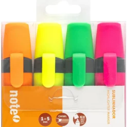 Hot Note! Marcadores Fluorescentes 4 unidades