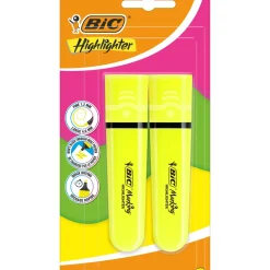 Bic Marcadores E Sublinhadores|Escrita > Marcadores Fluor Flat Amarelo Neon 2 Unidades