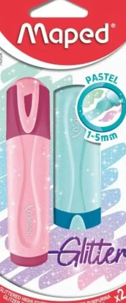 New Maped Marcadores Glitter Pastel 2 unidades