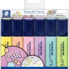 Staedtler Marcadores E Sublinhadores|Escrita > Marcadores Pastel 6 unidades