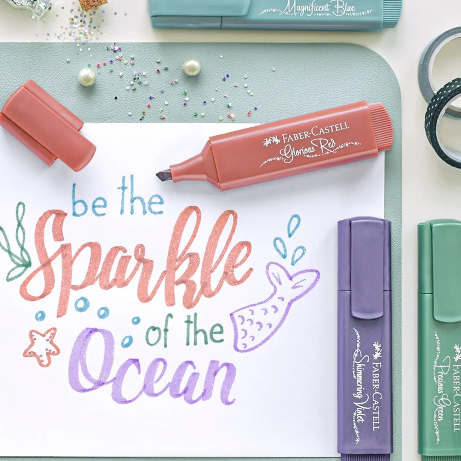 Faber Castell Marcadores E Sublinhadores|Escrita > Marcadores Textliner Cores Metálicas 4 unidades