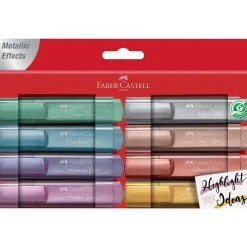 Faber Castell Marcadores E Sublinhadores|Escrita > Marcadores Textliner Metálico 8 unidades