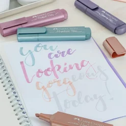 Faber Castell Marcadores E Sublinhadores|Escrita > Marcadores Textliner Metálico 8 unidades