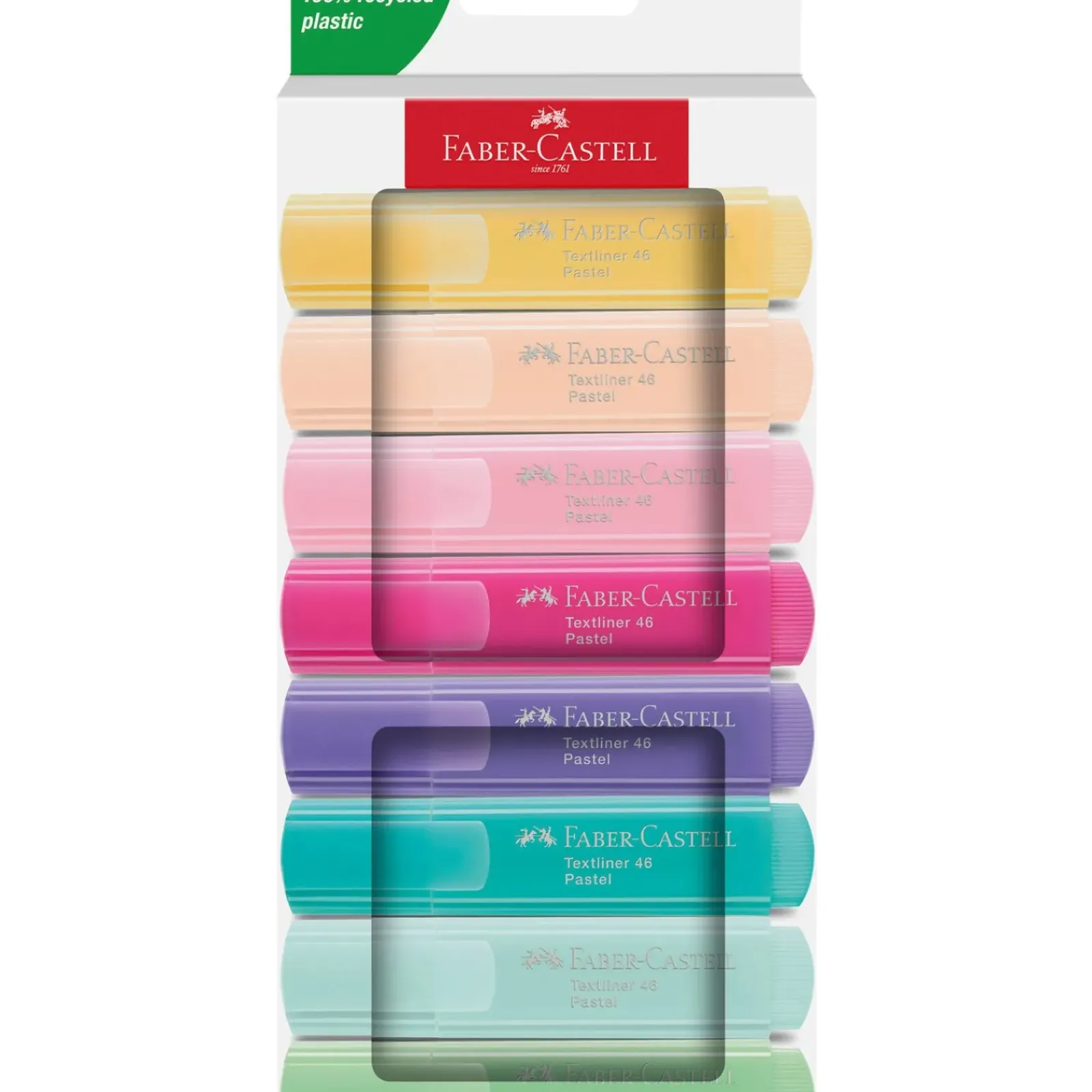 Faber Castell Marcadores E Sublinhadores|Escrita > Marcadores Textliner Pastel 8 unidades