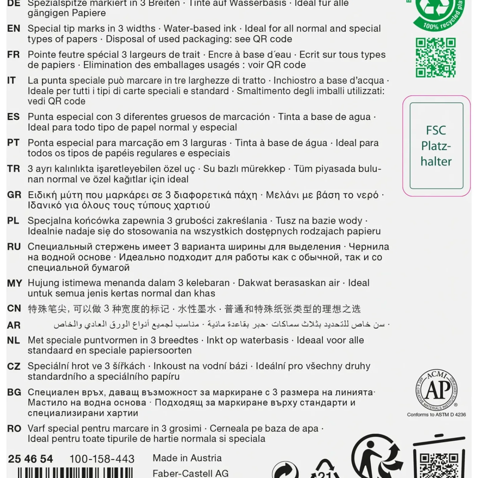 Faber Castell Marcadores E Sublinhadores|Escrita > Marcadores Textliner Pastel 4 unidades