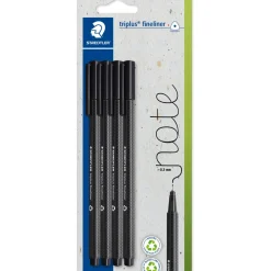 Online Staedtler Marcadores Triplus Fineliner 3+1 Preto