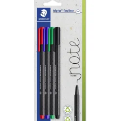 Staedtler Marcadores E Sublinhadores|Escrita > Marcadores Triplus Fineliner 3+1 Sortido Staedter