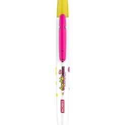 New Morris Marcador fluo JustClick MRH-106 amarelo e rosa