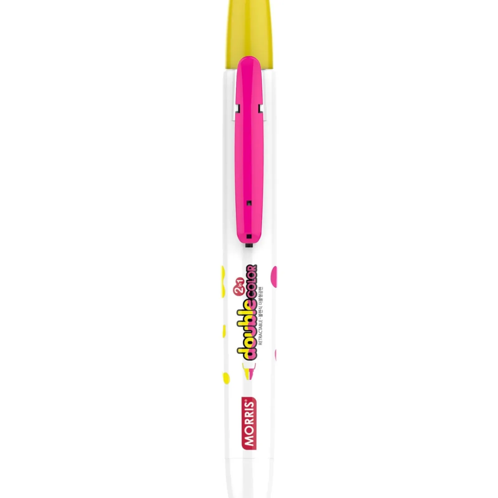 New Morris Marcador fluo JustClick MRH-106 amarelo e rosa
