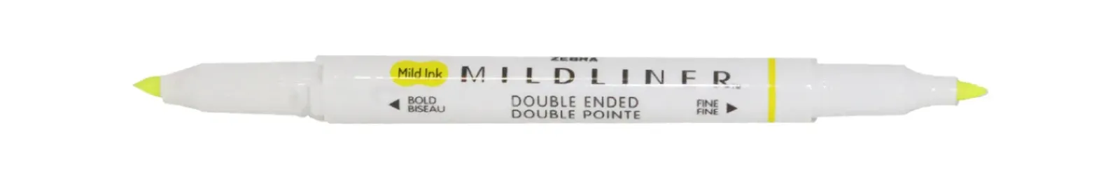 Outlet Zebra Marcador Fluorescente 2 Pontas Mildliner Amarelo